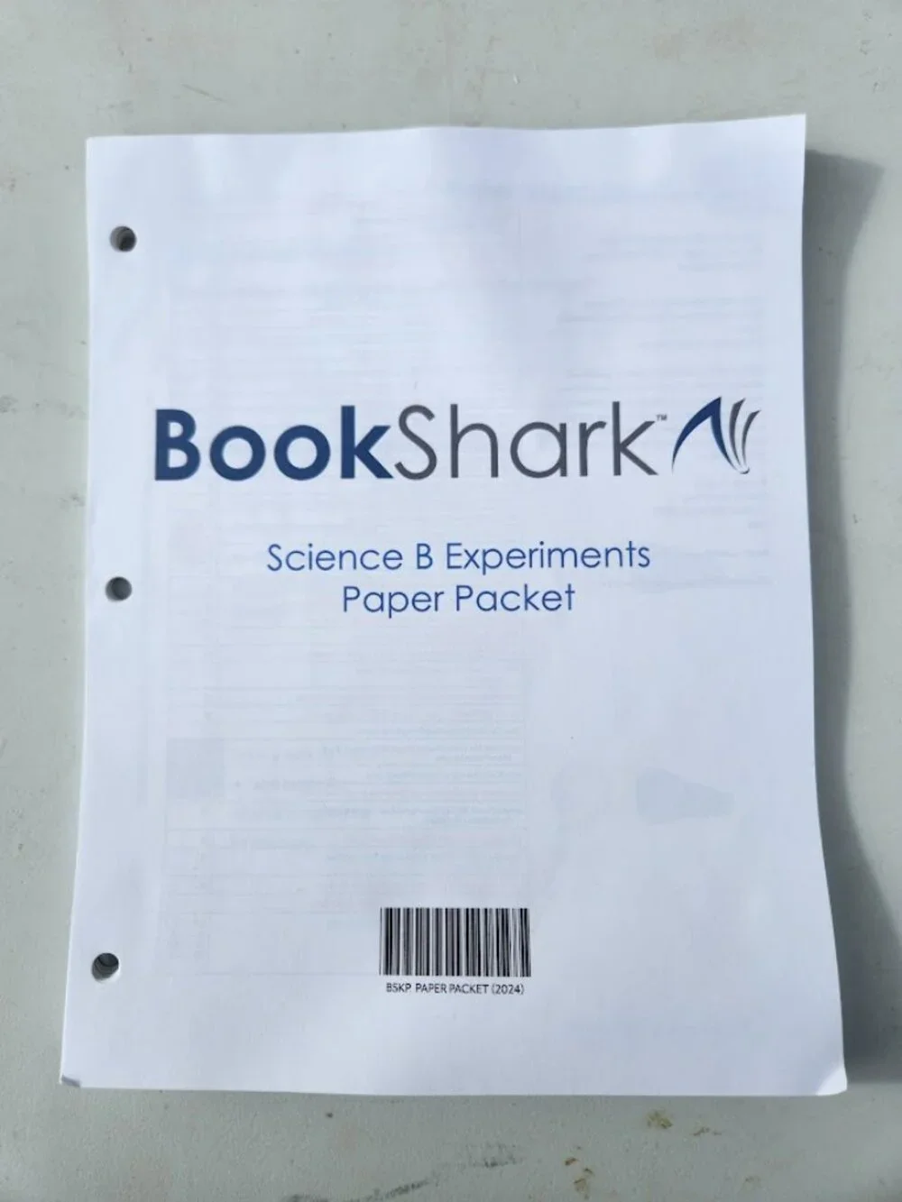 NEW BookShark Book Shark Science B Experiment Paper Packet Worksheets Homeschool